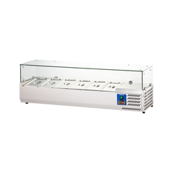 Refrigerated display case, adjustable with glass 6 X GN 1/3 STALGAST 834630