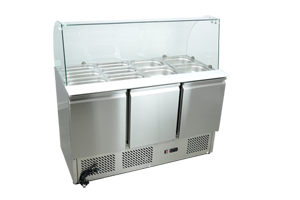 Refrigerated stainless steel salad table | Red Fox STS 903