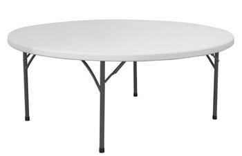 Round catering table, with dimensions. 1800x740 mm HENDI 810941
