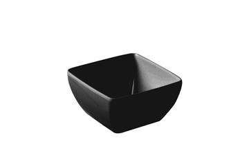 Square melamine bowl black 190x190 mm HENDI 566206