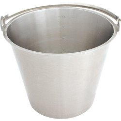 Steel bucket, O 295 mm, V 12 l 091123 STALGAST