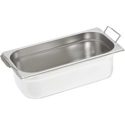Steel container with handles, GN 1/3, H 100 mm 133104 STALGAST