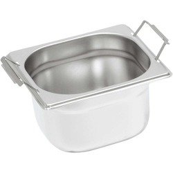 Steel container with handles, GN 1/6, H 100 mm 136104 STALGAST