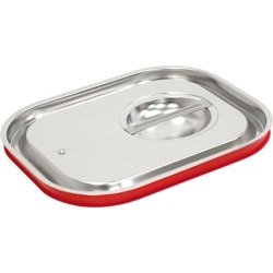 Steel lid with gasket for containers, GN 1/1 111014 STALGAST