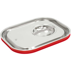 Steel lid with gasket for containers, GN 1/6 Basic STALGAST 116016