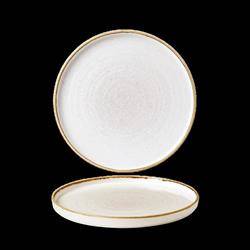 Stonecast Barley White 210x(h)20 shallow plate with rim Churchill | SWHSWP211