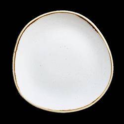 Stonecast Barley White 264 mm Churchill | SWHSOG101 organic-shaped shallow plate