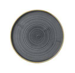Stonecast Blueberry 210x(h)20 shallow plate with rim Churchill | SBBSWP211
