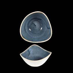 Stonecast Blueberry 370 Churchill triangular bowl | SBBSTRB71