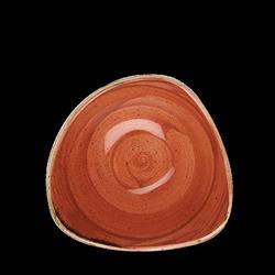 Stonecast Spiced Orange 260 ml triangular bowl Churchill | SSOSTRB61
