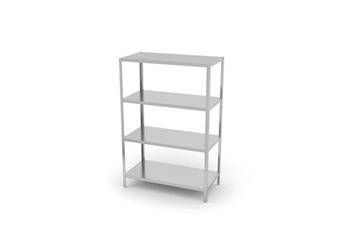 Storage rack 4 full shelves - bolted, with dimensions. 1000x600x(H)18 HENDI 812556