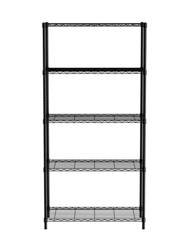 Storage rack 5-shelf black, powder coated HENDI 812990