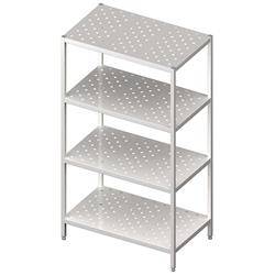 Storage rack,perforated shelves 1000x400x1800 bolted STALGAST MEBLE 981864100