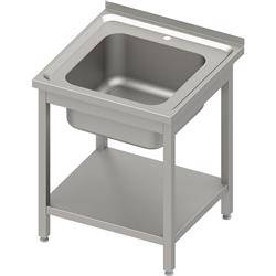 Table with 1-bowl sink.(C),with shelf 700x700x850 mm welded, pressed top STALGAST MEBLE 983137070S