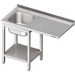 Table with 1-bowl sink.(L) and space for refrigerator or dishwasher 1200x700x900 mm bolted STALGAST MEBLE 980967120