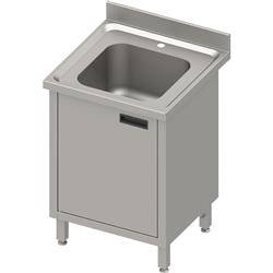 Table with 1-bowl sink.(L),hinged door 700x600x850 mm, pressed top,canned edge 100x15x10 STALGAST MEBLE 984506070