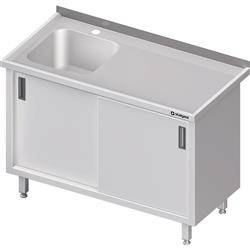 Table with 1-bowl sink.(L),sliding door 1000x600x850 mm STALGAST MEBLE 980756100