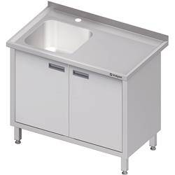 Table with 1-bowl sink.(L),swing door 1000x600x850 mm STALGAST MEBLE 980736100