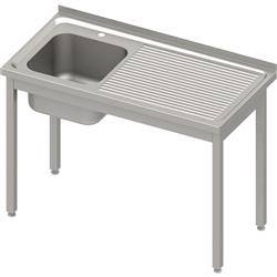 Table with 1-bowl sink.(L),without shelf 1200x600x850 mm welded, pressed top STALGAST MEBLE 983836120S