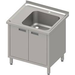 Table with 1-bowl sink.(P),swing door 900x700x850 mm, pressed top STALGAST MEBLE 983867090