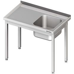 Table with 1-bowl sink.(P),without shelf 1000x700x850 mm welded STALGAST MEBLE 980647100S