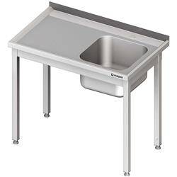 Table with 1-bowl sink.(P),without shelf 1100x600x850 mm bolted STALGAST MEBLE 980646110