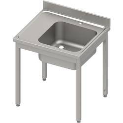 Table with 1-bowl sink.(P),without shelf 800x600x850 mm welded, pressed top, canned edge 100x15x10 STALGAST MEBLE 984416080S