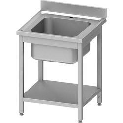 Table with 1-bowl sink.with shelf 600x600x850 mm bolted STALGAST 954456060