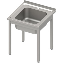 Table with 1-bowl sink.without shelf 600x600x850 mm screw-on STALGAST 954406060