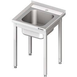 Table with 1-bowl sink.without shelf 700x700x850 mm welded STALGAST MEBLE 980627070S