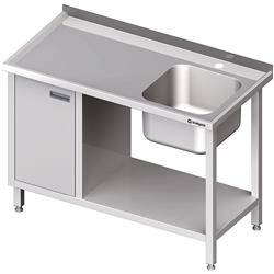 Table with 1-component sink.(P), with cabinet and shelf 1200x600x850 mm STALGAST MEBLE 980976120