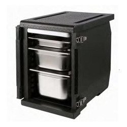 Thermo-insulated container, black, 12 x GN 1/1 20 mm 055106 STALGAST