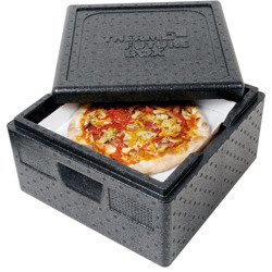 Thermo-insulated container for pizza, black, V 32 l 057301 STALGAST