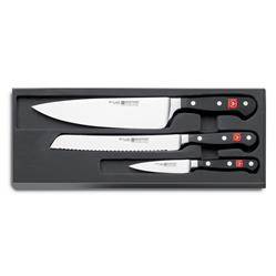 W-9660 Set- Chef's knife 20 cm , for bread 20 cm and for vegetables TOM-GAST code: W-9660
