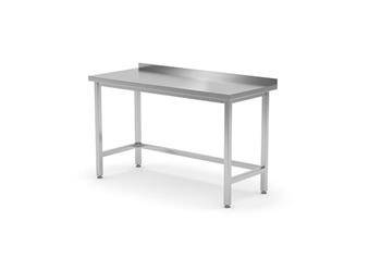 Wall-mounted work table - bolted with a rim, with dimensions.1400x700x850 HENDI 812693