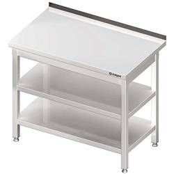 Wall table with 2 shelves 1300x700x850 mm bolted STALGAST MEBLE 980067130