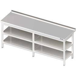 Wall table with 2 shelves 2300x600x850 mm welded STALGAST MEBLE 980076230