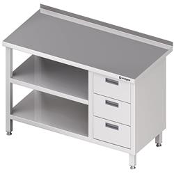 Wall table with a block of three drawers (P),and 2 shelves 1700x600x850 mm STALGAST MEBLE 980416170