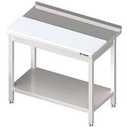 Wall table with polyethylene plate,and shelf 1000x600x850 mm welded STALGAST MEBLE 980596100