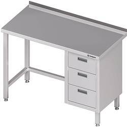 Wall table with three drawer block (P),without shelf 1000x700x850 mm STALGAST MEBLE 980377100