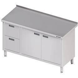 Wall table with two drawer block (L),hinged door 1200x600x850 mm STALGAST MEBLE 980326120