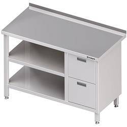 Wall table with two drawer block (P),and 2 shelves 1000x700x850 mm STALGAST MEBLE 980297100