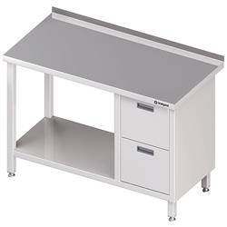 Wall table with two drawer block (P),and shelf 1000x600x850 mm STALGAST MEBLE 980276100