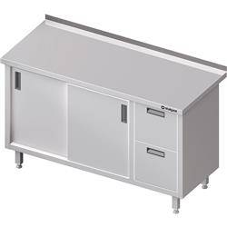 Wall table with two drawer block (P),sliding door 1400x700x850 mm STALGAST MEBLE 980357140