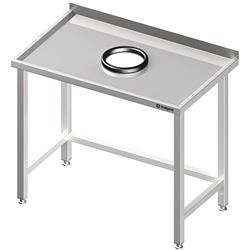 Wall table without shelf 1000x600x850 mm, with waste opening STALGAST MEBLE 980926100