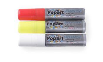 Whiteboard markers - wide tip, 3 pcs. (white) HENDI 664223