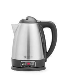 Wireless electric kettle with temperature control, HENDI, 1.8L, 230V/1800W, 221x164x(H)249mm | HENDI 209943