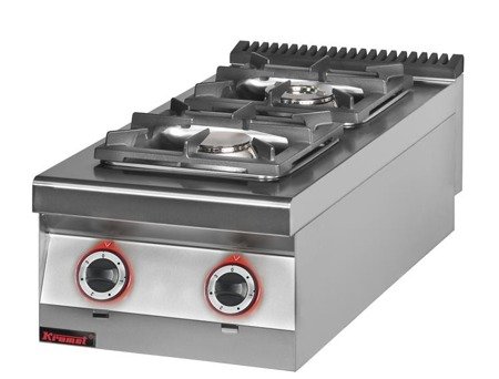 2 burner gas cooker 1x4,5kW + 1x7,5kW 900.KG-2 Kromet