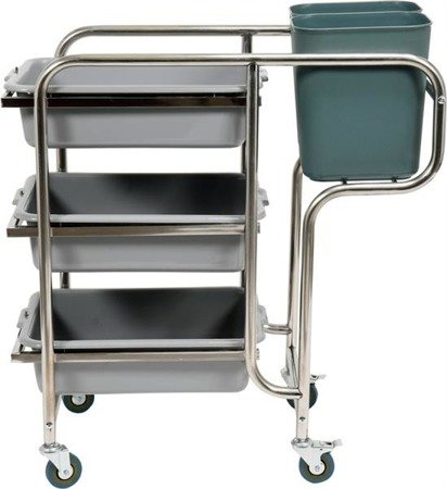 3-SHELF WAITER'S CART WITH 5 CONTAINERS | YG-09101