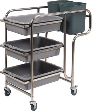 3-SHELF WAITER'S CART WITH 5 CONTAINERS | YG-09101